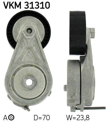 Belt Tensioner, V-ribbed belt - VKM 31310 SKF